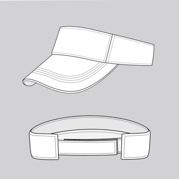 Red Rhinestone Crystal Sparkle Visor Hat Adjustable - Picture 5 of 5